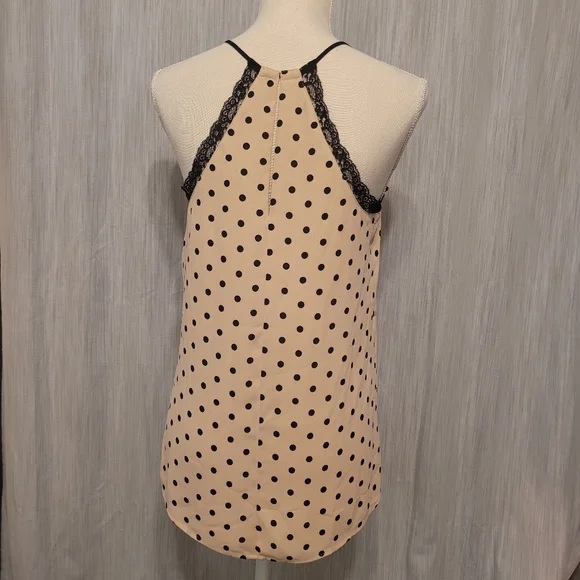Express tank top small polka dot polyester - Picture 2 of 7